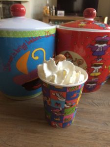 Hot chocolate and cream at Sinterklaas